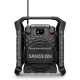 Būvlaukuma radioaparāts Sangean U-4X DAB+ FM Bluetooth IP65, melns