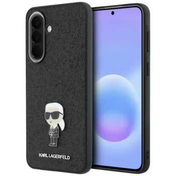 Чехол Karl Lagerfeld Fixed Glitter Ikonik Logo для Samsung Galaxy A37 5G, черный