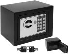 Small Electronic Safe for Home Office with Digital Code and Key