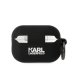 Karl Lagerfeld AirPods Pro 2 vāciņš ar 3D Choupette galvu Melns