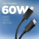 Кабель Spigen Essential EB6015CC USB-C - USB-C 60W 150 см, черный