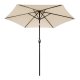 Dārza saulessargs Multigarden SL-UM003C, 270 cm, bēšs