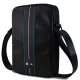 BMW Carbon & Blue Stripe soma 10" planšetdatoram - melna | bag for a tablet black