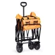 Folding garden and beach transport cart 100 kg, MultiGarden, orange