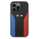 BMW Silicone Blue&Red Stripes M Collection vāciņš iPhone 15 Pro Max, melns