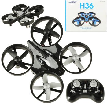 JJRC H36 Mini RC Drone with 6-Axis Gyro and LED, Black