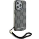 Karl Lagerfeld iPhone 15 Pro vāciņš IML Mono KL Pattern & Cord, melns