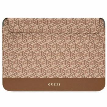Guess klēpjdatora vāciņš GCube Stripes 14", brūns