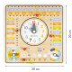 Ecotoys ESC-W-036 koka izglītojošā tāfele - kalendārs un pulkstenis