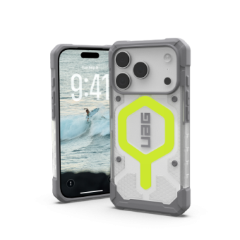UAG Pathfinder Clear MagSafe vāciņš ar MagSafe iPhone 17 Pro telefonam – Neonpelēks | Phone Case Cover