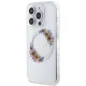 Guess IML Flowers Wreath MagSafe iPhone 15 Pro Max vāciņš, caurspīdīgs