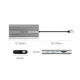 Док-станция Orico XDR 12-в-1 USB-C HDMI 4K VGA RJ45 PD 100W, серебристая