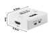 AV RCA to HDMI Signal Adapter for HD Conversion with 720p/1080p Resolution