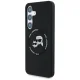 Чехол Karl Lagerfeld Silicone Double Heads And Circle MagSafe для Samsung Galaxy S25+, черный