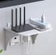 Wall Mount Shelf for Wi-Fi Router and Accessories, White