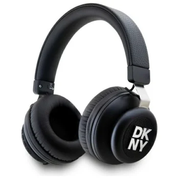 DKNY Metal Logo bezvadu Bluetooth austiņas, melnas