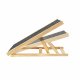Adjustable Wooden Folding Pet Ramp for Dogs and Cats 70 cm