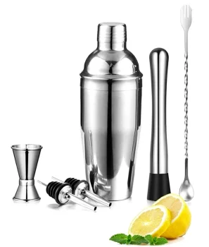 Bārmeņa Bāra Piederumu Komplekts, 6 Elementi | A Bartender Set with 6 Elements