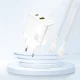 Dudao A27TEU GaN USB-A / USB-C Wall Charger PD 30W - White