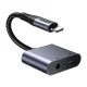 Audio pāreja Joyroom SY-L01 Lightning uz 3.5 mm un Lightning, melna
