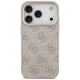 Guess 4G Triangle Logo MagSafe vāciņš iPhone 18 Pro / 17 Pro, rozā zelta