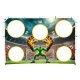 Movepro DS8011 futbola futbola vārti ar mērķa paklāju, 180x122 cm
