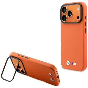 BMW M Metal Logo MagSafe vāciņš Apple iPhone 17 Pro, oranžs