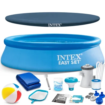 Inflatable Garden Pool Set Intex 28106 with Filter Pump, 244 x 61 cm