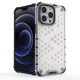 Hibrīda vāciņš iPhone 13 Pro ar šūnu rakstu un TPU apmali, sarkans