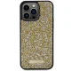 Чехол Guess для iPhone 15 Pro Max Rhinestone Metal Logo, желтый