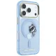 Чехол Karl Lagerfeld Peekaboo Logo MagSafe для iPhone 18 Pro / 17 Pro, светло-синий