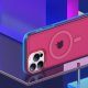 Apple iPhone 13 6.1\'\' Kingxbar PQY Fluorescence Series Magnetic MagSafe Case Cover, Pink | Чехол для...