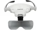 Headband Magnifier Glasses with 4 LED Light and 5 Lenses (1x-3.5x), White