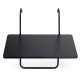 Durable Folding Balcony Table 60x43cm Sofotel SO-982 Black