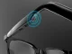 Умные Bluetooth-очки с динамиками и солнцезащитной накладкой, черные