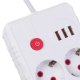 Maclean MCE388 W pagarinātājs, 2 ligzdas, 3x USB, 2500W, 3m, balts
