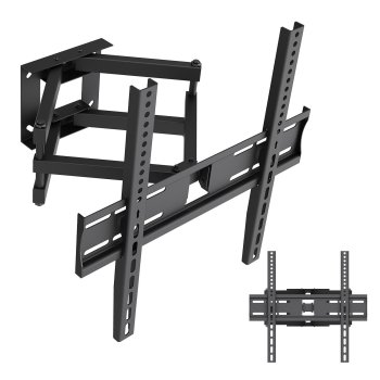 Maclean MC-192 TV sienas stiprinājums, 32-70", līdz 40 kg, VESA 400x400, Melns