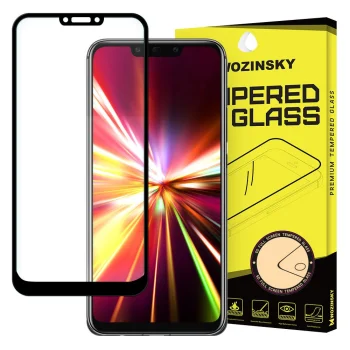 5D aizsargstikls Huawei Mate 20 Lite (SNE-LX1), melns pilna pārklājuma (Tempered Glass)
