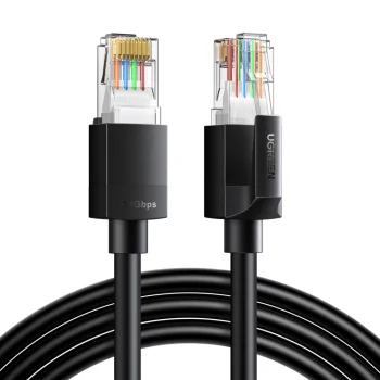 Ugreen Cat6A UTP 3 м Ethernet кабель – черный