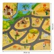 Ecotoys putu paklājiņš bērniem Safari puzle 9 gab. 93x93 cm