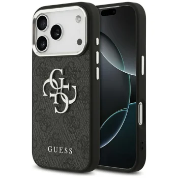 Guess iPhone 17 Pro vāciņš 4G Big 4G Classic Logo, melns