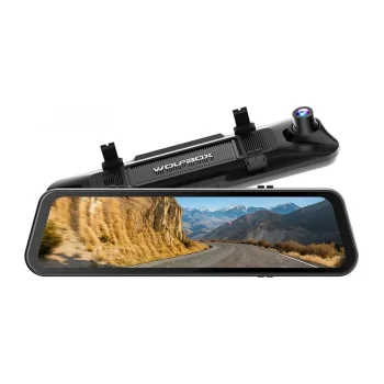 WOLFBOX G900 Pro 4K + 2.5K Rearview Mirror Dash Cam 12" IPS, Wi-Fi, GPS