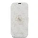 Apple iPhone 16 Plus 6.7\" Guess 4G Metal Logo Book Case Cover, Pink
