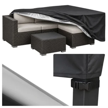 Защитный чехол для садовой мебели Gardlov 205x160x70 см, Черный