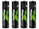 Аккумуляторные батарейки AAA Li-Ion 1.5V 660mWh с USB-C, 4 шт.