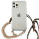 Guess caurspīdīgs vāciņš iPhone 12 / 12 Pro 4G Gold Chain