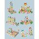 268 Pcs Wooden Building Blocks Doll House Architect House Constructor Gift for Boys and Girls