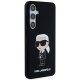 Karl Lagerfeld Samsung Galaxy S24 Case Silicone Ikonik, Black
