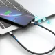 Dudao L10P USB-C uz Lightning kabelis PD 20W, 0.23m, melns