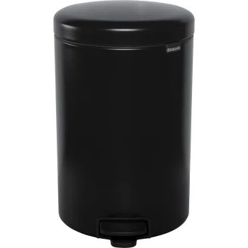 Мусорное ведро с педалью Brabantia NewIcon 20 л, черное матовое